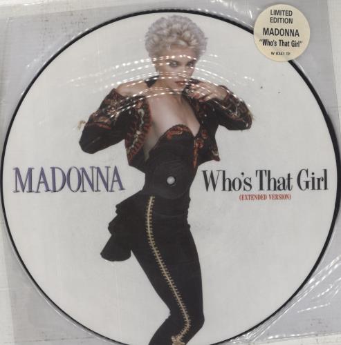 Madonna Who's That Girl - Stickered sleeve UK 12